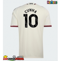 Camisa de Futebol Manchester United Matheus Cunha #10 Equipamento Alternativo 2026-27 Manga Curta